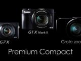 Canon Large Sensor, High Zoom PowerShot  showed side-by-side with existing models