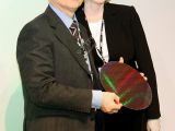 300 mm wafer with 45-nanometer SRAMs