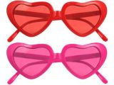Heart shades in the hottest shades of the summer: pink and red