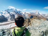 Xiaomi Mi Pro Action Camera photo sample of kid looking towards the mountains