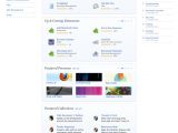 The full Mozilla Add-ons redesigned homepage