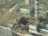 Image taken imediately after the incident showing the remains of reactor number 4