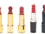 Mini sculptures made out of lipstick