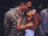 Karrueche Tran welcomes Chris Brown with a kiss after his release from prison