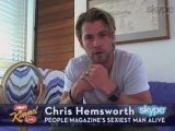 He got tips on being handsome and hot from Matt Damon, Chris Hemsworth jokes