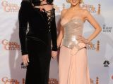 Christina Aguilera and Cher at the 2010 Golden Globes