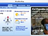 WeatherBug for Firefox, pop-up window