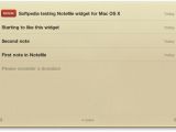 Notefile (widget) on Mac OS X