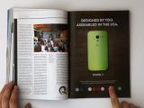 Color-Changing Moto X Printed Ad
