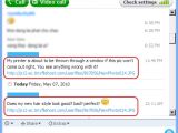 Sample of Skype spam generated by Tofsee/Flot/Skyhoo worm