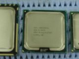 Intel Core i7 Extreme 965 CPU size comparison (Core i7 965 on the left, LGA775 CPU in the middle and Socket 478 CPU on the right)