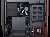 Corsair Bulldog: Top down view with the impressive cooling system