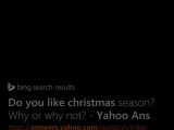 Christmas-themed Cortana answer