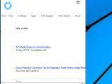 Cortana showing daily overview