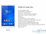 Possible specs of the Sony Xperia Z4 Tablet Ultra