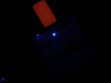 MAHLI's calibration target at night under ultraviolet light