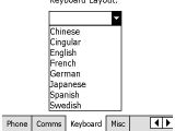 Keyboard changes