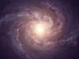 The location of the Solar System in the Milky Way