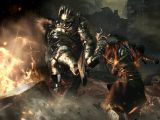 Knigt battles in Dark Souls 3
