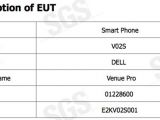 FCC filing for Dell Venue Pro