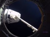 The Dragon spacecraft seen from the ISS