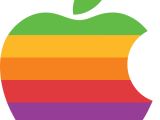 The "rainbow" Apple logo, the second adopted by the company