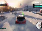 Race in the snow
