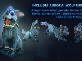 Aurora the puppy companion in Dota 2