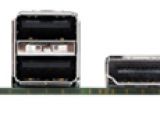 BackPanel of the ECS S1155 H61H2-G11 (V1.0) Thin Mini-ITX Mainboard