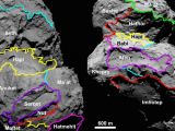 Maps reveal the comet's geography