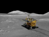 Artist's impression of the Chang'e-3 rover on the surface of the Moon