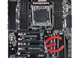 EVGA X99 classified front Vview