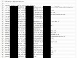 Redacted partial list of compromised Sony Europe accounts