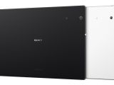 Sony Xperia Z4 Tablet in black and white