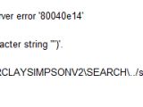 SQL Injection in Barclay Simpson site