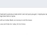 419 scam email