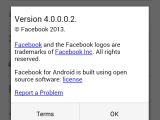 Facebook 4.0 for Android