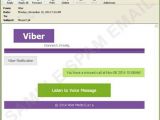 Fake Viber notification containing link to Asprox malware