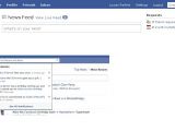 The old versus the new Facebook homepage design