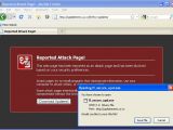 Fake Firefox attack site warning