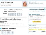 Paris Hilton's fake LinkedIn profile
