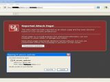 Fake warning displayed in Firefox