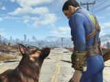 Vault Dweller and Dogmeat in Fallout 4