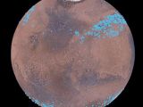 Image shows the distribution of Mars' ice belts