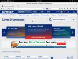 Viewing the Linux homepage with Firefox