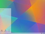 Fedora 22 Beta KDE: Start Menu - Leave