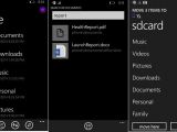 File Manager for Windows Phone (screenshots)