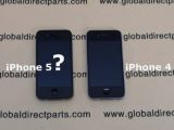 Comparison between the alleged iPhone 5 (assembled) and the current-generation iPhone (4)