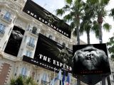 Promo banners and posters for “The Expendables” pop up at the Cannes Film Festival
