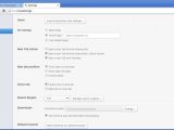The settings page of Maxthon Cloud Browser for Linux